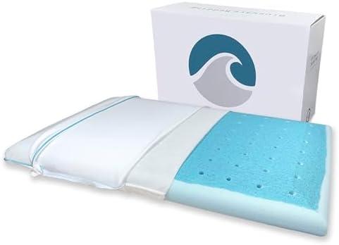 Bluewave Bedding Hyper Slim Max Cool CarbonBlue Gel Memory Foam Pillow for Stomach and Back Sleepers - Thin, Flat Design with Advanced Cooling (2.25-Inch Height, Standard Size) Bluewave Bedding Hyper Slim Max Cool CarbonBlue Gel Memory Foam Pillow for Stomach and Back Sleepers - Thin, Flat Design with Advanced Cooling (2.25-Inch Height, Standard Size)