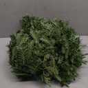 Christmas Garland with Dual Color 50 LED Lights 9 Ft, Prelit Xmas Garland with Cypress Leaf, Timer by Remote Control and Batteries Operated for Mantle Staircase Indoor and Outdoor (Green PVC 9FT)