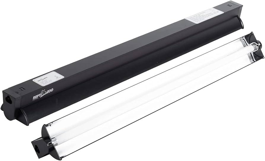 REPTI ZOO T5 HO UVB Lighting Combo Kit, Terrarium Hood Comes with Desert 10.0 UVB T5 Lamp (24W) : Pet Supplies
