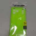 LoeoeL for iPhone 17 Pro Max Case Silicone, Rectangle Edge Cute Y2k Phone Case for Women Girl, Thin Protective Aesthetic Girly Design Soft Rubber with Camera Cover, Neon Green