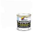 Chalkboard Blackboard Paint - Brush on Wood, Metal, Glass, Wall, Plaster Boards Sign, Frame or Any Surface. Use with Chalk Pen Wet Erase, Non-Toxic - Matte Finish [White] - (8.5oz Cover 32 sf)