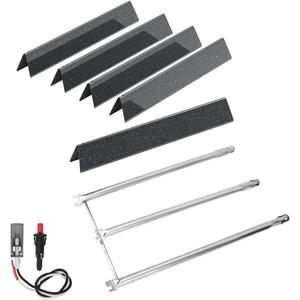SafBbcue Grill Parts Kits for Weber Spirit 300 700 900 Genesis Silver/Gold B/C Gas Grills,7536 Flavorizer Bars&65945 Burner Tube& 7508 Igniter for Weber Spirit Genesis E310 with Side Mounted Control, 22.5"- Weber Spirit 300 700 900