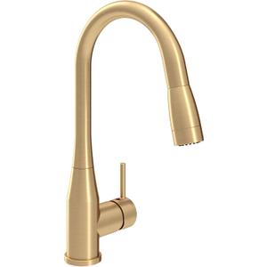 Symmons Sereno Single-Handle Pull-Down Sprayer Kitchen Faucet in Brushed Bronze SK2302BBZPD, Large