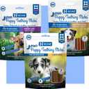2 x N-Bone Puppy Teething Sticks Jumbo 7 Count Bag Variety Pack, Chicken & Peanut Butter & Pumpkin Flavor, Total 3 Bags, 21.86-oz, 21 Sticks (EXP 09/04/27)