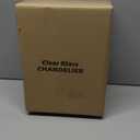 Industrial Semi Flush Mount Ceiling Light, 800 Lumen LED Bulb Included, Clear Glass Shade Ceiling Light Fixture, Farmhouse Light Fixture for Hallway Corridor Kitchen Bathroom Bedroom Passway