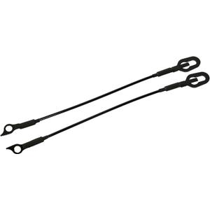 Rear Truck Tailgate Tail Gate Support Cable Replacement for Dodge Ram 1500 2500 3500, 2 Pcs Pickup Tailgate Lift Straps 55345124AB, Black