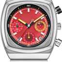 CILOA Mens Watches Chronograph Stainless Steel Waterproof Date Analog Business Fashion Wristwatch for Men