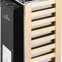 110V Sauna Heater with 3h Timer, 3KW 110V Stainless Steel Electric Sauna Heater, Internal Temperature Control, Sauna Room Equipment for Home, Hotel, Includes Instructions