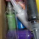 Shappy 12 Pack Sand Art Kits Include 12 Pcs 1.7 oz Plastic Sand Art Bottles, 12 Colored Arts Sands, 5 Mini Funnels for Wedding Birthday Party Decoration Arts Crafts Supplies (Plastic Cap)