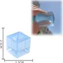 1 inch Ice Cube Stress Ball, 2026 New Squishy Stress Ice Cube Fidget Toys,TPR Ice Cube Soft Stress Relief Toy for Adults Anxiety Relief, Party Favors, Table Decoration4PCS