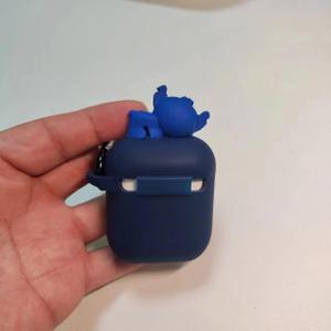 3D Cartoon Silicone Case for Apple Airpods 2&1 Generation, Set Protective Coverwith AirPods 2nd/1st,for Girls Boys .The Best Gift (Blue)