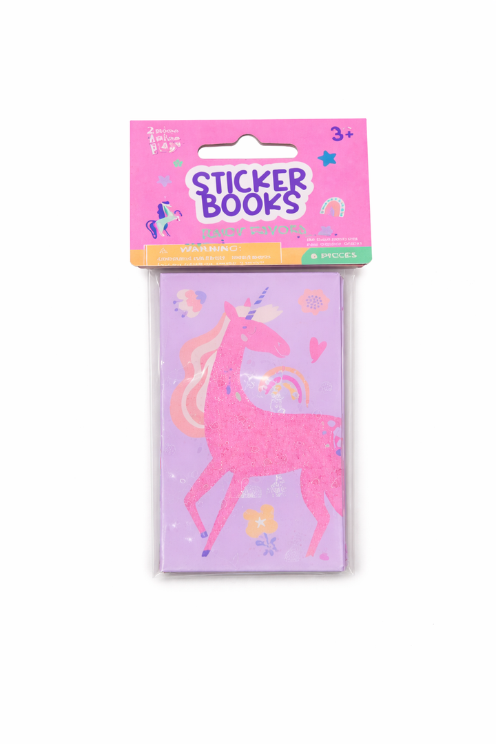 6-Piece Sticker Books Set (3-Pack) – Kids Party Favor Activity Books