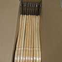 Wooden Hangers 20 Pack, Durable Wood Hangers with 360 Swivel Hook & Notches, Slim Coat Hanger Wooden for Closet, Natural