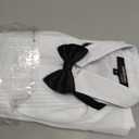 Gino Giovanni Boys Formal Tuxedo Shirt with Bow Tie #G112 (6, White)