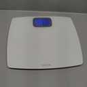 Taylor Digital Scales for Body Weight, Extra High Accurate 440 LB Capacity, Unique Blue LCD, Bright White Finish Extra LargePlatform, 12.2 x 13.5 Inches, White
