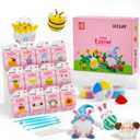 Loufor Air Dry Clay Kits Easter - Modeling Clay for Kids, Ultra Light & Soft, Safe & Non-Toxic, 12 Boxes Model Magic Clay with Sculpting Tools und Tutorials, DIY Creative Arts und Crafts Toys Gifts