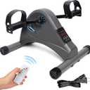 Motorized Mini Exercise Bike Pedal Exerciser for Seniors Rehab Training, LUBBYGIM Electric Under Desk Bike Pedal Exerciser for Arm/Leg Fitness & Physical Therapy, 6 Levels Speed Adjustment