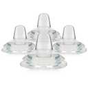 Sippy Nipple for Dr. Brown's Wide-Neck Baby Bottles and Sippy Spout Bottles,Variable Flow, Silicone Conversion Nipples,6+ Months,4 Count