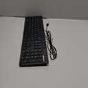 Amazon Basics Wired QWERTY Keyboard, Works with Windows, Plug and Play, Easy to Use with Media Control, Full-Sized, Black