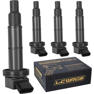 4PCS Ignition Coils for 2002 2003 2004 2005 2006 2007 2008 2009 2.4L Toyota Camry Matrix RAV4 Solara Highlander Scion TC xB Lexus HS250h 2.4 Coil Packs OE# UF333 C1330 90919-02244