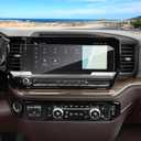 Anti-Glare Matte 2022-2026 Sierra 1500 Screen Protector, for GMC Sierra (1500/2500HD/3500HD)(SLE, SLT, Elevation), 9H Tempered Glass 2025 Sierra Accessories Anti-Fingerprint 13.4" Without Hole