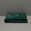 Tosleo Christmas Embroidery Throw Pillow Covers 24 x 24 inch Set of 2 Xmas Dec Velvet Pillowcases Forest Green Christmas Trees Cushion Pillow Cases Soft Square Holiday Pillowcase