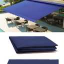 12' x 10' Retractable Patio Awning Replacement Fabric Cloth, Durable Exterior Sunshade Canopy Cloth, Reinforced Multi-Purpose Waterproof Protective Awning Cover, Blue