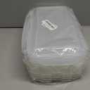 XBY-US 4 Pack Covered Egg Holders,Egg Holder For Refrigerator,travel egg Storage Container,Plastic Refrigerator Egg Trays,camping egg box,Deviled Egg Tray Carrier with Lid Fits 18X4 Eggs(72 Eggs)