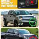 Headlight Assembly Compatible with Toyota Tundra 2014-2019 Limited/Ltd/SR5/SR/TRD, W/Manul Level Adjuster, W/O LED DRL, Halogen Headlamp Pair Set w/o Bulbs, Chrome Housing Yellow Corner