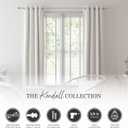 Kenney Kendall Knob Window Curtain Rod, Adjustable 48-86 Inch, Brushed Nickel