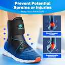 Healrecux Lace Up Ankle Brace for Women Men, Ankle Support for Sprained Ankle, Plantar Fasciitis Brace Ankles Stabilizer Wrap for Basketball, Volleyball, Sports, Injury Recovery, M
