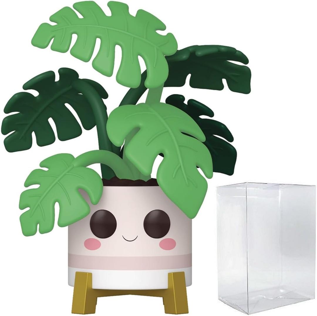 POP Kawaii Plants: Flora - Monstera Funko Vinyl Figure (Bundled with Compatible Box Protector Case), Multicolor, 3.75 inches