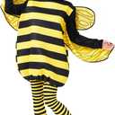 Max Fun Bee Costume for Adults Bumble Bee Dress Up Halloween Cosplay Accessories for Women (Yellow)