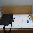 Lincia 35in x 24in Double Sided Sports Coaching Whiteboard Large Dry Erase Board Equipped with Magnetic Markers, Pen & Eraser with Carry Bag Soccer Football Tactical Presentation Clipboard