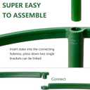 36Packs Plant Support Stake Half Round Plant Support for Indoor Plants, Stackable 3 Tier Garden Flower Support, Plant Rings for Tomato,Monstera, Peony, Hydrangea, Climbing Plants