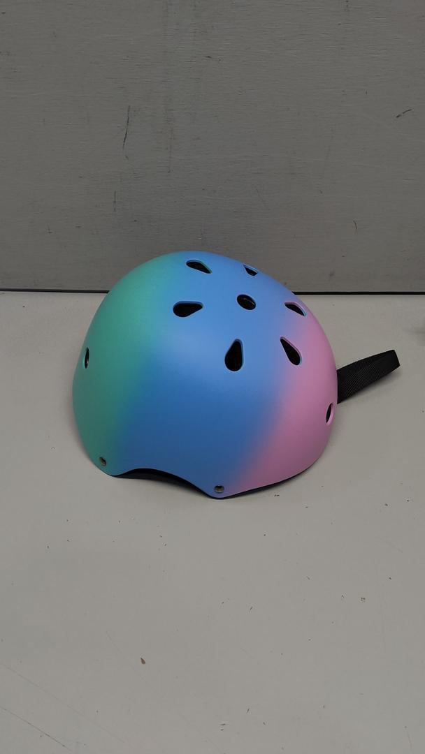 Kids Bike Helmet, Adjustable and Multi-Sport, from Toddler to Youth, 3 Sizes (Small: 18.9" - 21.3", Pink, Blue, Green)