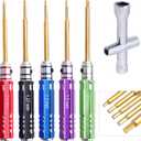 Mini Hex Screwdriver Set for Axial SCX24 1/24 RC Crawler Small Hex Driver 0.9mm 1.27mm 1.3mm 1.5mm 2.0mm & Wheel Wrench