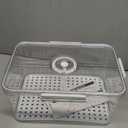 Bread Box Bread Boxes for Kitchen Counter Airtight, Time Recording Bread Storage Container with Lid, Bread Keeper for Homemade Bread, Toast, Bagel, Donut and Cookies, LARGE White