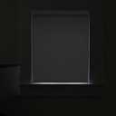 Changshade Cordless Blackout Roller Shades with Valance, Room Darkening Roll-up Shade Easy Install, Fabric Windows Blinds for Home, Bedroom and Office, 24" W x 72" H, Grey ROL24GY72D