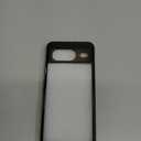 Compatible with Google Pixel 8 5G Cover,(TPU Soft Edge+PC Backplane) 2 in 1 Translucent Phone Case Black