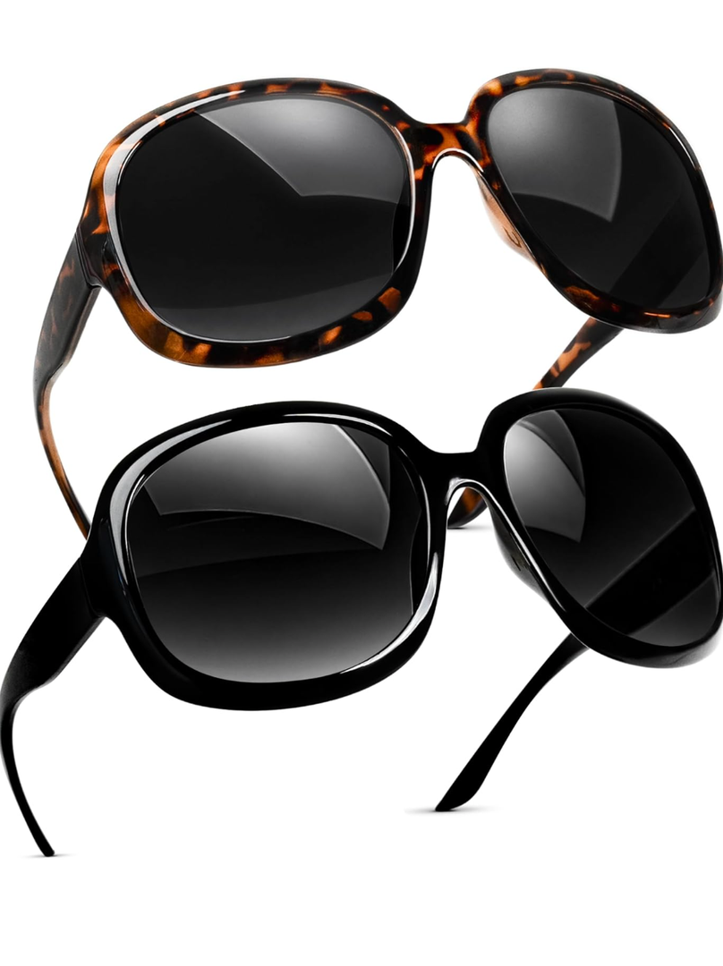 miyya Bug Eye Oversized Polarized Sunglasses Womens, Trendy Retro Sun Glasses for Women 2024, Oversized UV Protection Shades