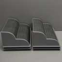 2-Step Modular Dog Ramp - Portable Non-Slip Stairs for Small Dogs with High Support, 9.5" D Lightweight Plastic Pet Steps Fits Staircase Indoor, Ideal for Elderly Injured Pets (6-Pack, Grey)