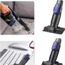 Crevice Tool Attachment for Shark Pet Cordless Stick IX141 IZ462H IZ483H IZ363HT IZ361H IZ163H IZ362H Removable Two-in-one Vacuum Crevice Tool Brush Replacement Parts for D-Shaped Vacuum