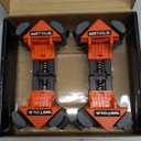 WETOLS Corner Clamp for Woodworking, 90 Degree Right Angle Clamp, Wood Clamps, 4Pcs Adjustable Spring Loaded Woodworking Clamp, Gifts for Him, Birthday Gifts for Men, Photo Framing, Orange