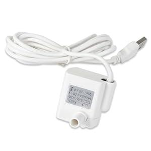 Water Fountain Pump Replacement - 3.5-9V White Mini Submersible Pump, USB-5800 for Pet Fountains, Fish Tanks, Crafts & Plants - Quiet, Durable & Universal Fit