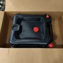 Performance Tool W4077 16-Quart Oil Drain Container, Deep Drain Well, Integrated Handle, Sealing Rubber Gaskets, Black