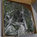 Real Touch Christmas Norfolk Pine Garland - 6ft Artificial Christmas Garland Fake Pine Needles Faux Green Garland for Fireplace,Table,Window,Stairs,Mante,Holiday Indoor Outdoor Xmas Decor(2PCS)