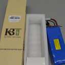 KBT 36V 5Ah Rechargeable LiFePO4 Battery Pack, with Charger, Charging Cable, Cable Connector, Build-in 10A BMS