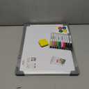 Monthly Calendar Whiteboard Dry Erase Cork Board Combination for Wall, 17"x13" Magnetic Dry Erase Board, Double-Sided White Board, Portable Board for Office, Kitchen, Planning, Memo, School, Home