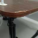 Lap Desk for Bed Adjustable Height, Foldable Bed Table with Storage Drawer, Tablet Slot & Cup Holder, Portable Laptop Stand for Bed & Sofa, Bed Desk for Adults & Kids, Walnut